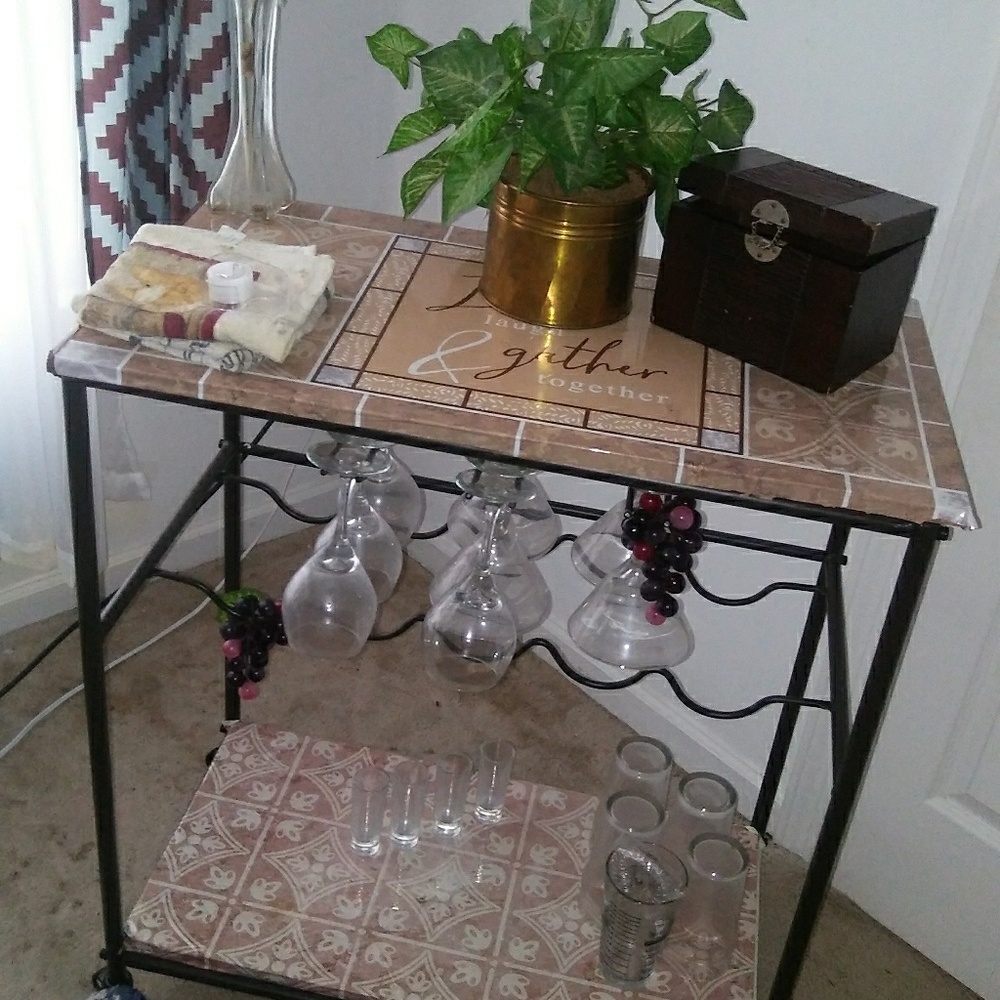 Bar Cart on Wheels 🍷